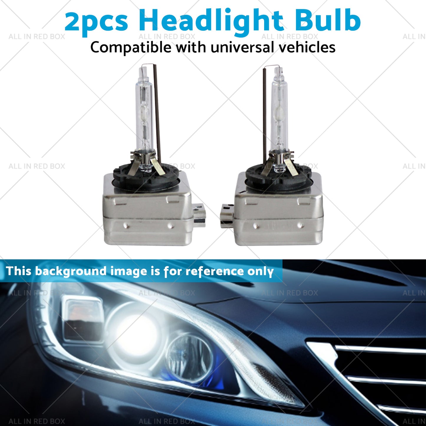 8000K Heavy Duty D1S HID Xenon Headlight Replacement Bulbs Suitable for BMW Mini