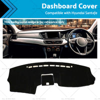 RHD Non-slip Dash Mat Suitable For Hyundai Santafe 2006-2012 Dashboard Cover