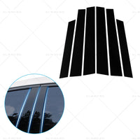 6PCS Black Window Trim Covers Suitable for 07-11 Honda CRV 2. 4L