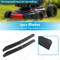 2x Blade Suitable for 42inch Toro Mower Trime Cutter Z420 106-2247-03 106-2247