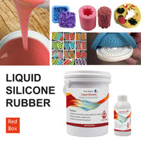 SH25 Liquid Silicone Rubber Mould Making Kit 100:3 Mix - 1Kg 5Kg 10Kg Red