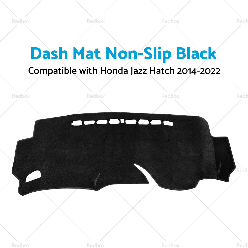 Non-Slip Dash Mat Suitable For Honda Jazz Hatch 2014- 2022 Dashboard Cover Black