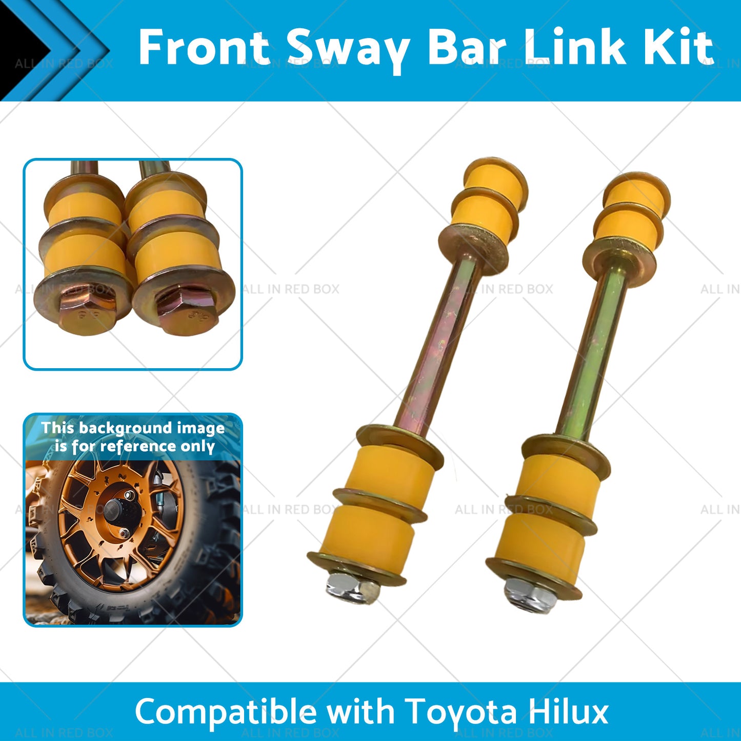 2 X Front Sway Bar Link Kit Suitablefor 88-05 Toyota Hilux KZN165R LN107R LN167R