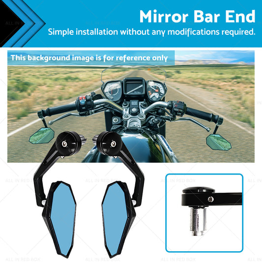 Rearview Handle Bar End Side Mirrors Suitable For Yamaha MT-07 MT07 FZ07 13-21