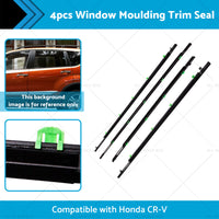 Black Weatherstrip Window Moulding Trim Seal Suitable For Honda CR-V CRV 07-11