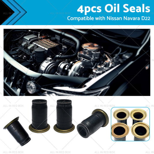 4PCS Diesel Injector Pipe Oil Seal Suitable for Nissan Navara Ute 3L ZD30 01-07