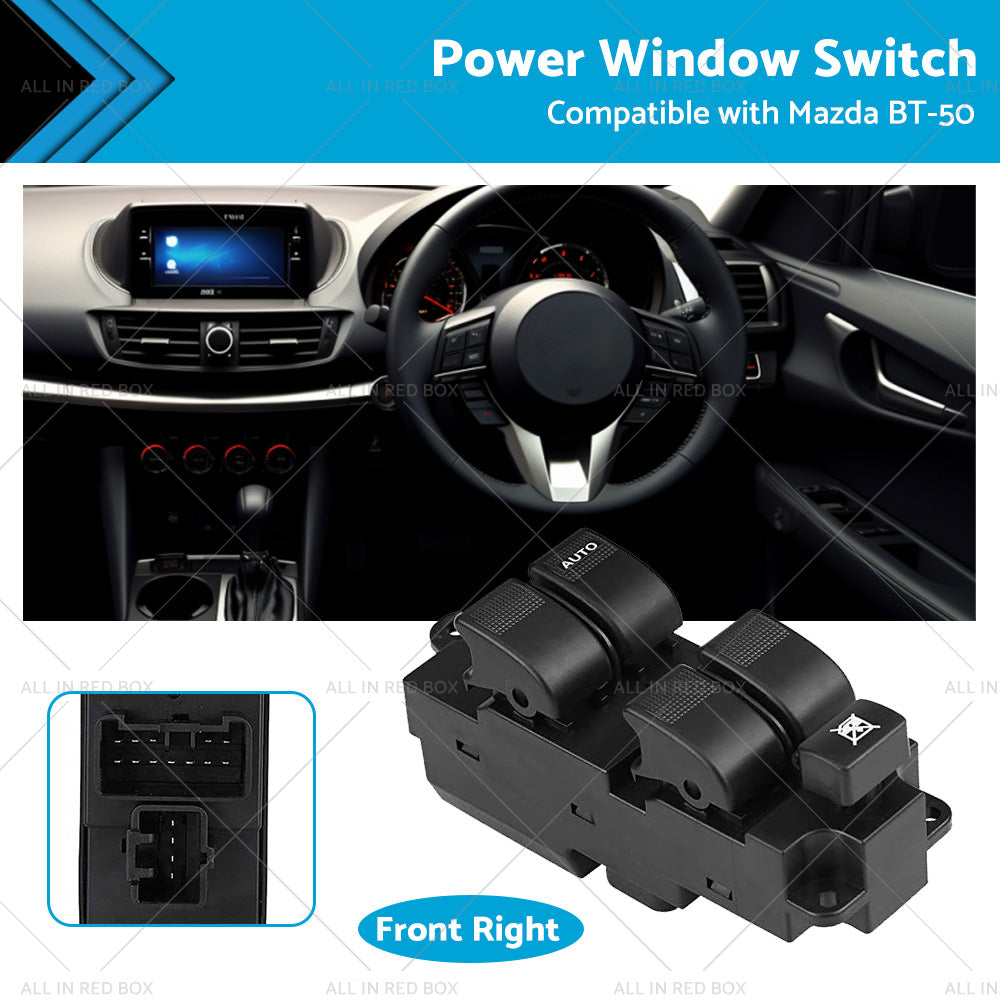 Power Window Master Switch Suitable for Mazda BT-50 4 Door 2012-2016 UB9D66350