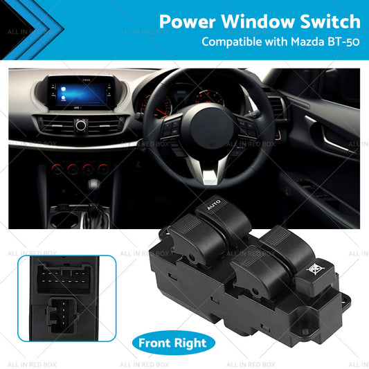 Power Window Master Switch Suitable for Mazda BT-50 4 Door 2012-2016 UB9D66350