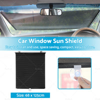 Retractable Car Front Rear Windshield Sun Shade Window Visor Folding UV Block