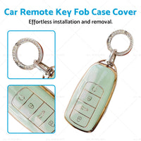 TPU Car Remote Key Fob Case Cover Suitable For Chery Omoda 5 Green