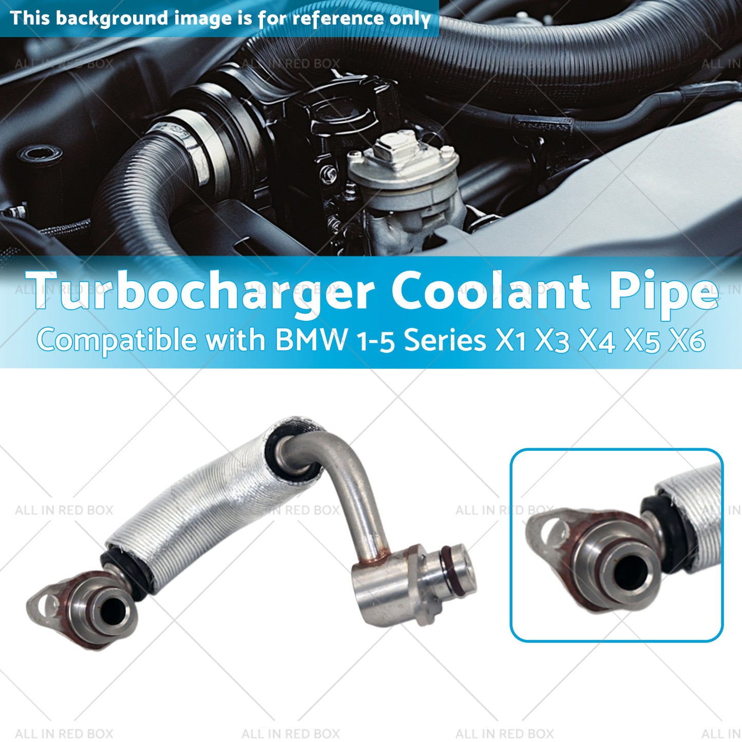 Turbocharger Coolant Pipe Suitable for BMW 1-5 Series X1 X3 X4 X5 X6 11538663517