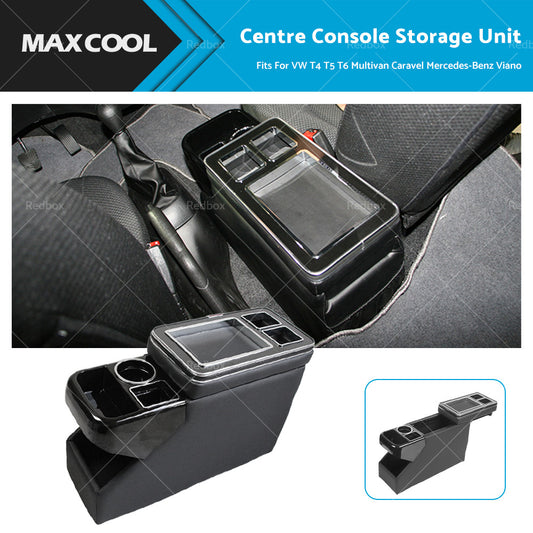 Centre Console Storage Unit w or Cup Holder Fit For VW T4 T5 T6 Multivan Caravel