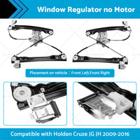 Window Regulator Front LHRH Suitable For Holden Cruze JG JH 2009-2016 no Motor