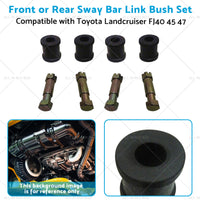 4 Set Sway Bar Link Bush Front or Rear Suitablefor Toyota Landcruiser FJ40 47 45