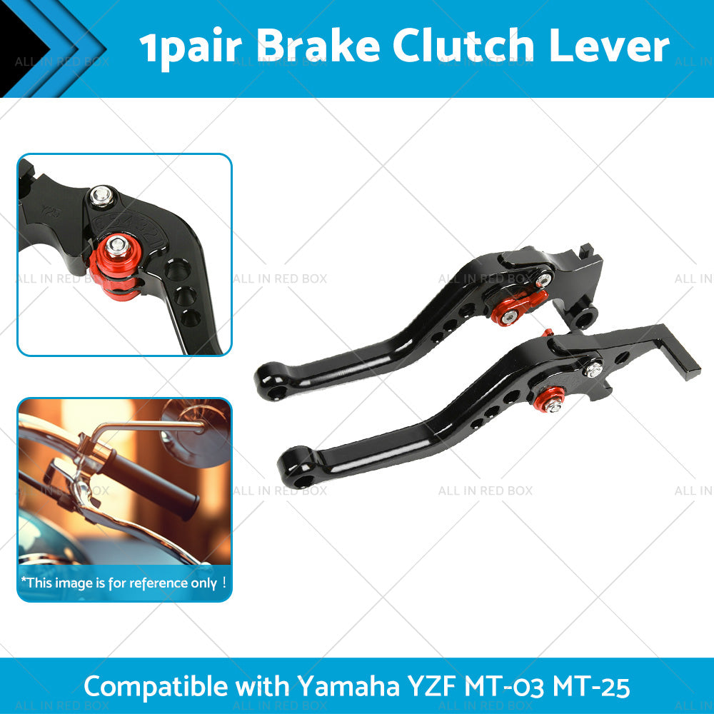 Short Clutch Brake Levers CNC Suitable for Yamaha YZF R3 R25 MT03 MT25 2014-2021