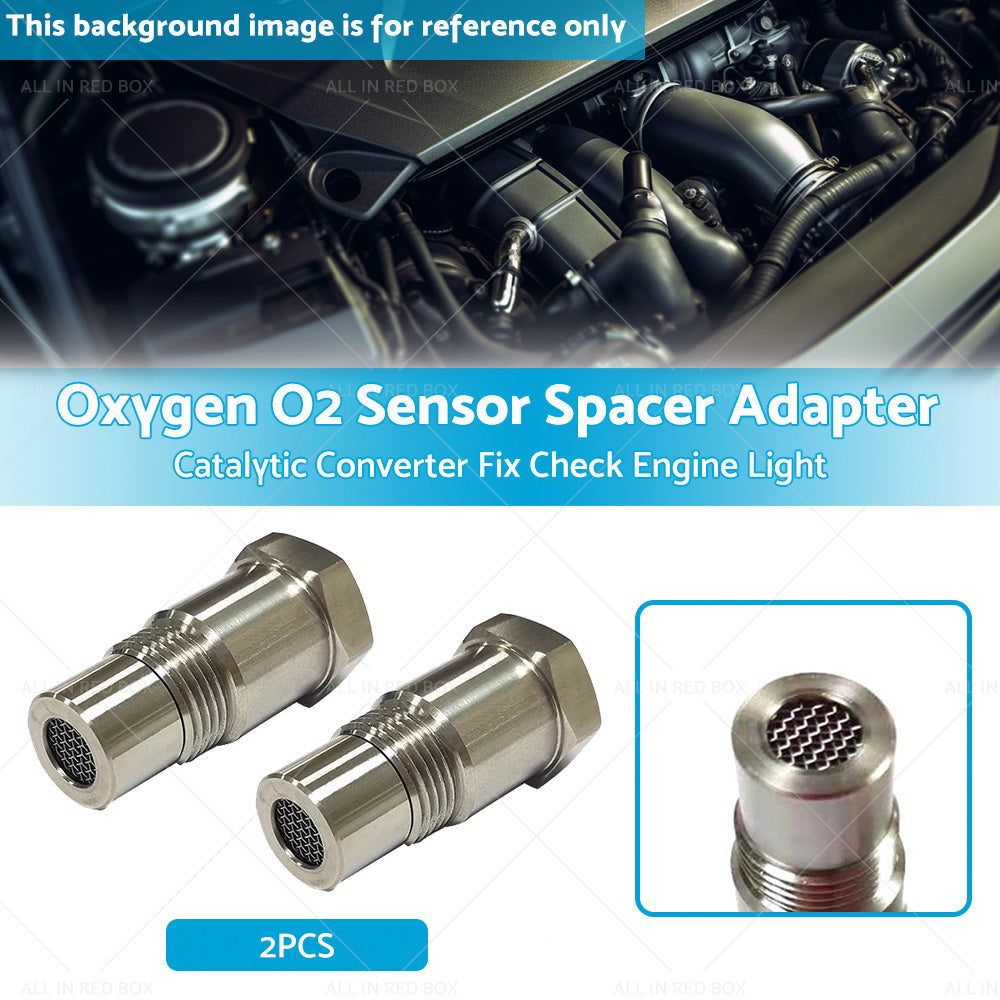 2PCS Oxygen O2 Sensor Spacer Adapter Catalytic Converter Fix Check Engine Light