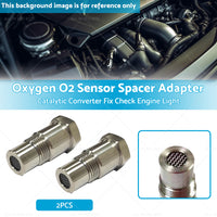 2PCS Oxygen O2 Sensor Spacer Adapter Catalytic Converter Fix Check Engine Light