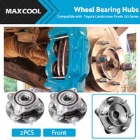 2PCS Front Wheel Bearing Hubs Suitable For Toyota Landcruiser Prado 120 Series