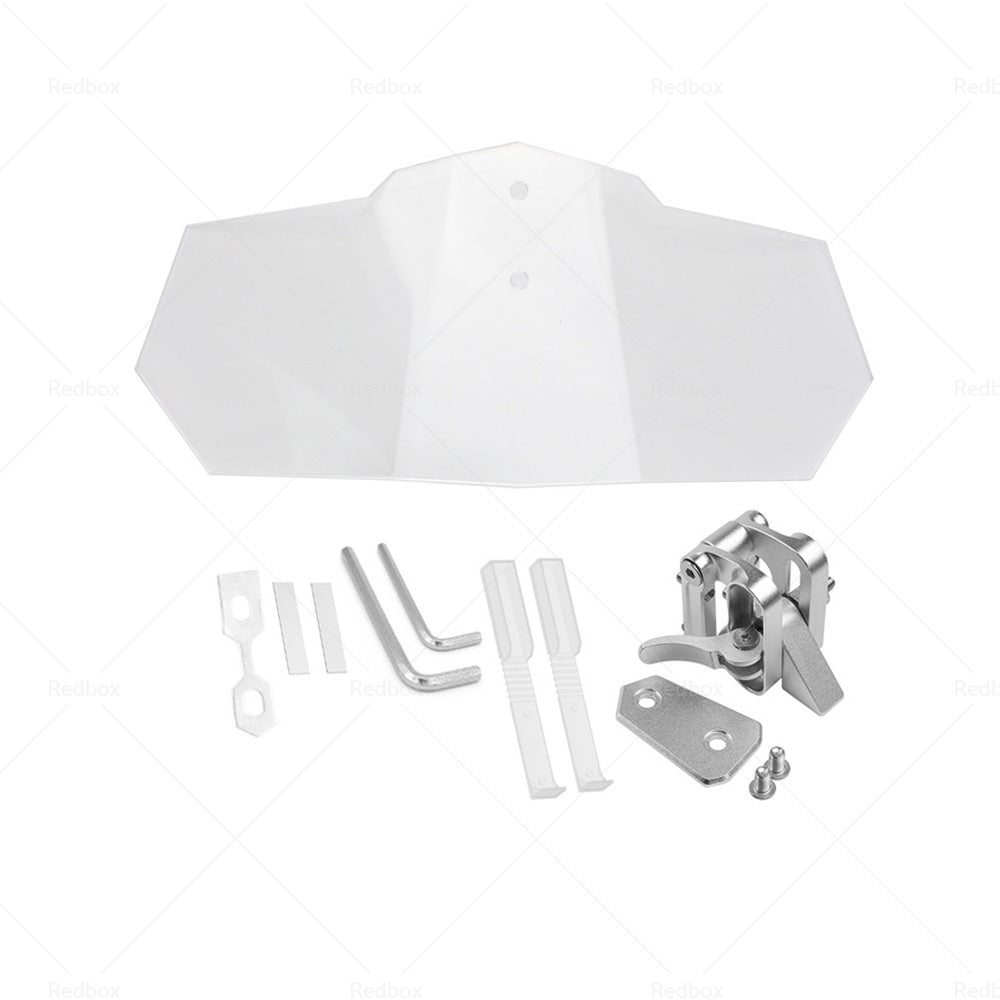 Motorcycle Windshield Extension Clip On Windscreen Screen Wind Deflector Spoiler