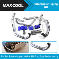 FMIC INTERCOOLER PIPING PIPE FIT SUBARU IMPREZA WRX 2. 0 2. 5 TURBO EJ20 EJ25