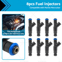 8X Fuel Injectors Suitable for Marine Mercruiser V8 MPI 5. 7 4. 3 5. 0 350 Mag