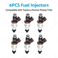 6x Fuel Injector Suitable For Toyota 4Runner Pickup 89-95 T100 93-94 23250-65020