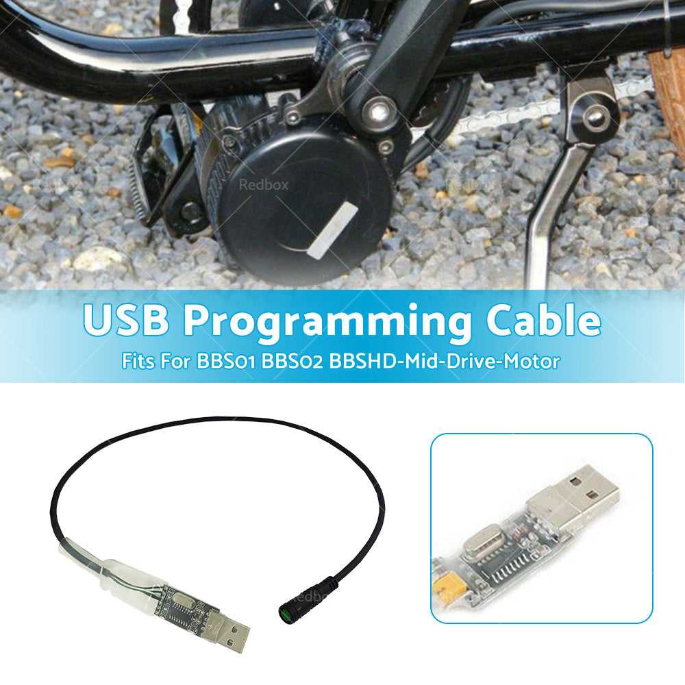 For Bafang Programming 5Pin USB Cable For BBS01 BBS02 BBSHD-Mid-Drive-Motor NEW