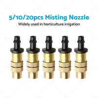 5-20x Brass Spray Misting Nozzle Sprinkler Head Garden Farm Irrigation Connector