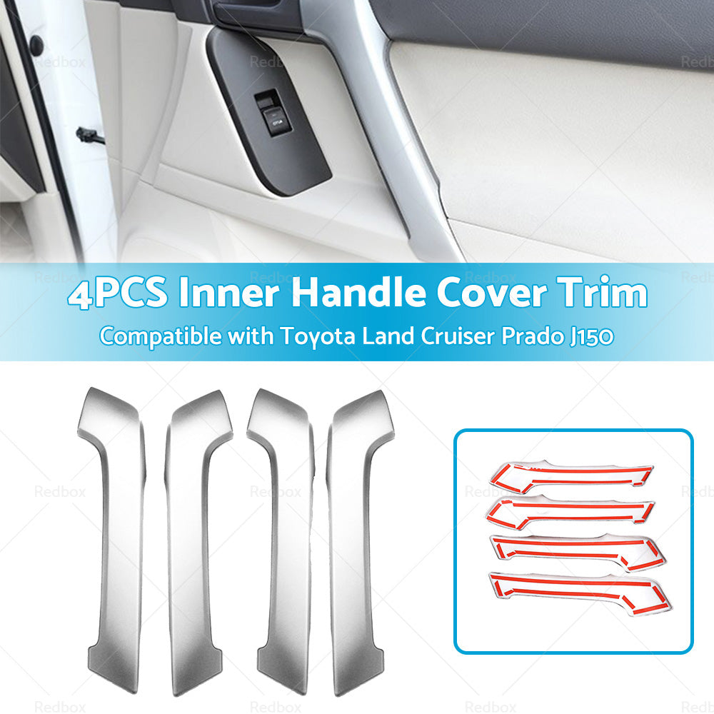 4PCS Matte Front Door Armrest Cover Trim Suitable For Land Cruiser Prado J150