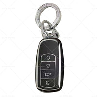 Suitable For Chery Omoda 5 Car Remote Key Fob Case Cover Black and Sliver TPU