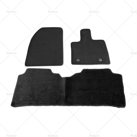 3Pcs or Set Classic Carpet Car Mats Suitable For BYD Atto 3 2022 Black