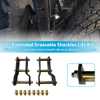 2 inch  Rear Extended Lift Up Greasable Shackle T6 45-48MM Suitable For Mazda BT50