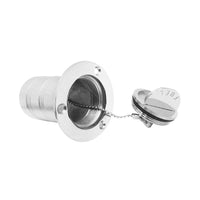 1. 5 inch  Fuel Deck Fill Keyless Polished Fuel Filler Stainless Steel For Marine Boat