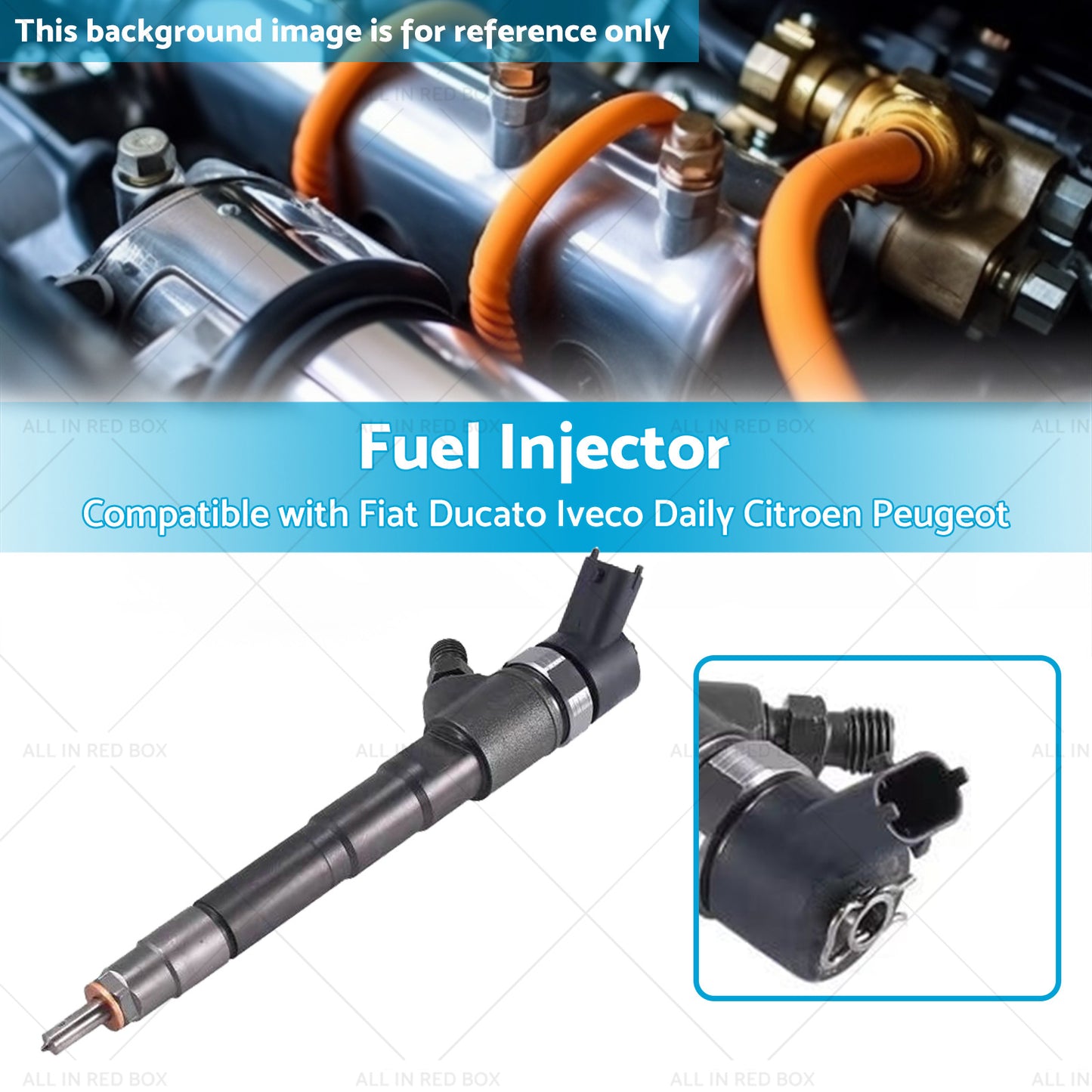 0445110418 Fuel Injector Suitable for Fiat Ducato Iveco Daily Citroen Peugeot