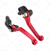 CNC Pivot Brake Clutch Levers Red Suitable for Honda XR250 CR125R CRF450R CR500