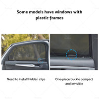 Magnetic Car Rear Port Window Sun Shade Blind Mesh Suitable For BYD Atto 3 22-24