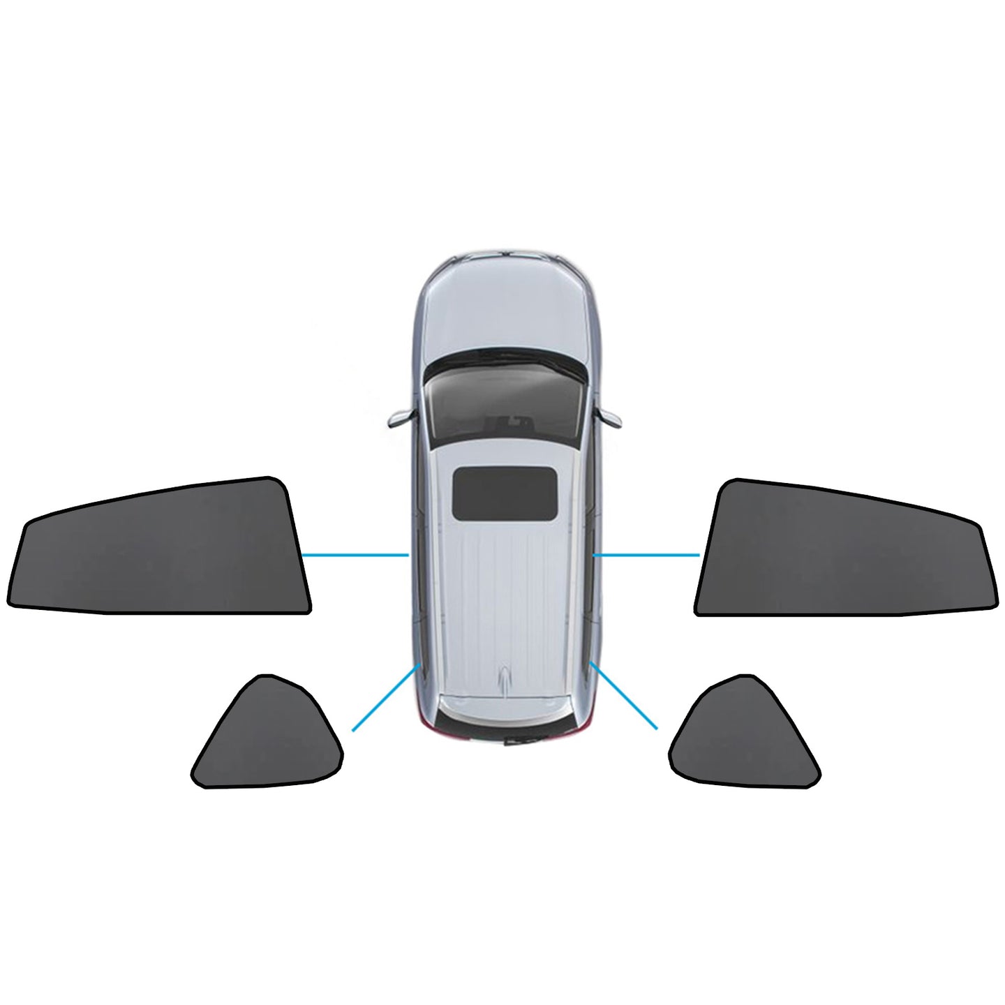 {{ Magnetic Car Window Sun Shades Suitable for Subaru XV/Impreza 2017-2023 }} - Buy Car Parts Online at {{ Kaka Auto Parts }}.