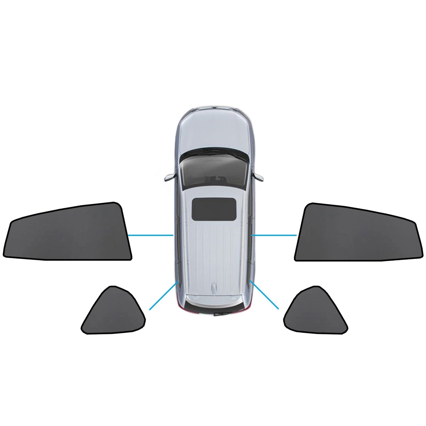 Magnetic Car Window Sun Shades Suitable for Subaru XV/Impreza 2017-2023
