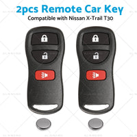 2pc Remote Flip Car Key Suitable for Nissan X-Trail T30 02-07 433MHz Replacement