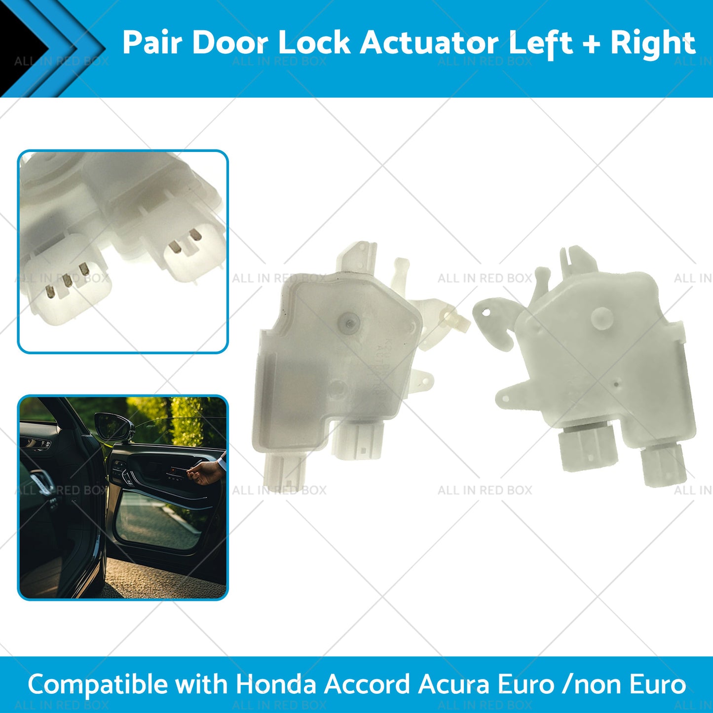 Pair Door Lock Actuator LR Suitable for Honda Accord Acura Euro  non Euro 03-07