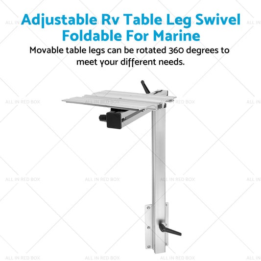 Adjustable Rv Table Leg Swivel Foldable For MarineAluminum Alloy AU