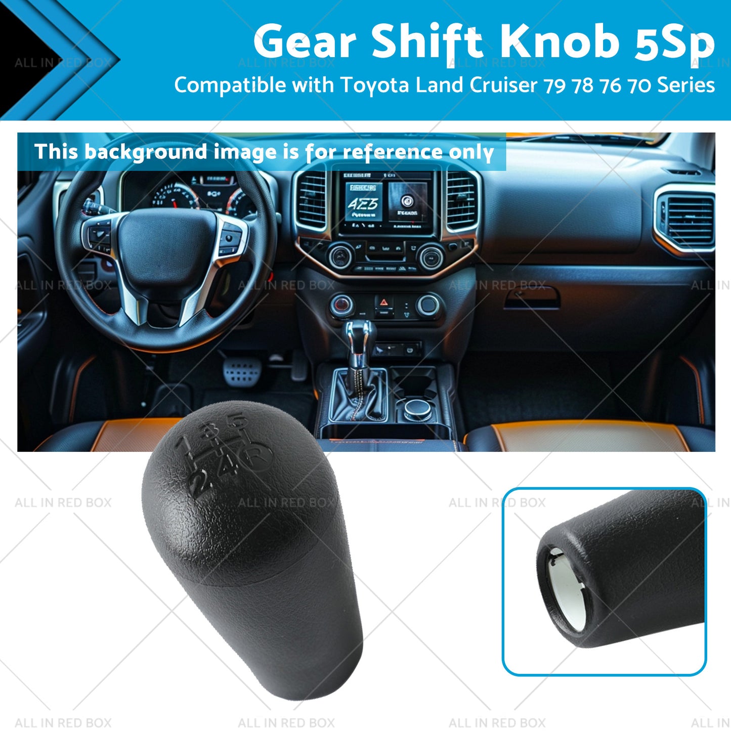 Gear Shift Knob 5Sp Suitable for Toyota Land Cruiser 70 79 78 76 Series VDJ HZJ