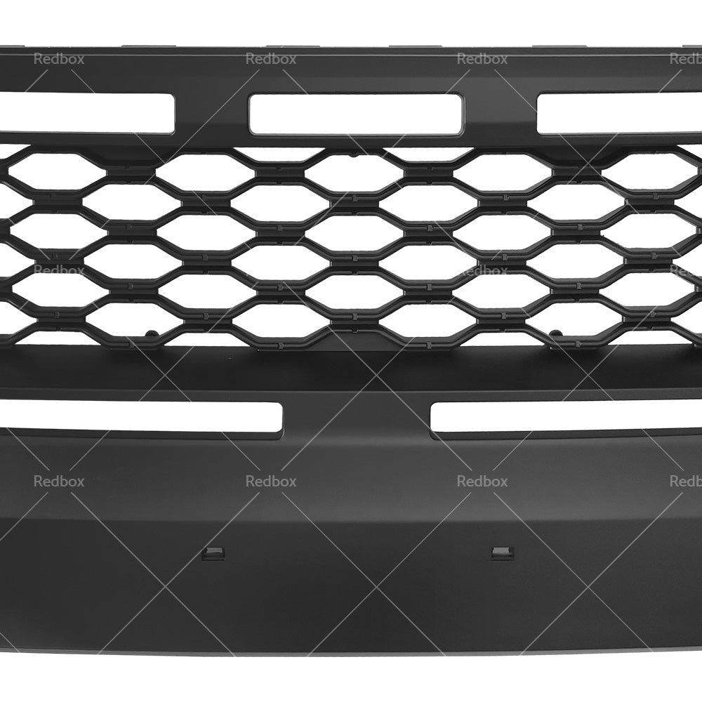 Matte Black Front Mesh Grill for Ford Ranger PX2 2015 2016 2017 2018 incl WT