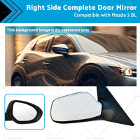 Right Door Mirror Suitable for Mazda 3 BL 2009-2013 NO Indicator Pearl White