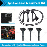 Ignition Lead Coil Pack Kit Suitable for Landcruiser Prado 5VZ-FE 90919-02212