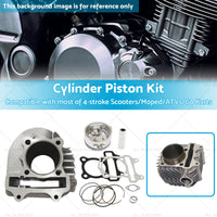 61mm Bore Cylinder Upgrade Kit Piston Gasket Suitable for GY6 172cc 180cc Motor