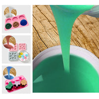 SH25 Liquid Silicone Rubber Mould Making Kit 100 3 Mix - 1Kg 2Kg 5Kg 10Kg Green