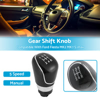 5 Speed Manual Gear Shift Knob Suitable For Ford Fiesta MK2 MK7 S-max 2008-2013