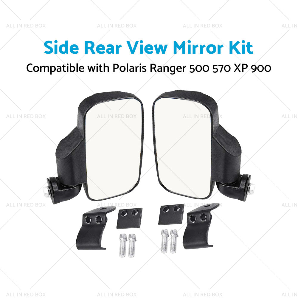 UTV Side Rear View Mirrors For Polaris Ranger 500 570 XP 900 1000 General XP1000