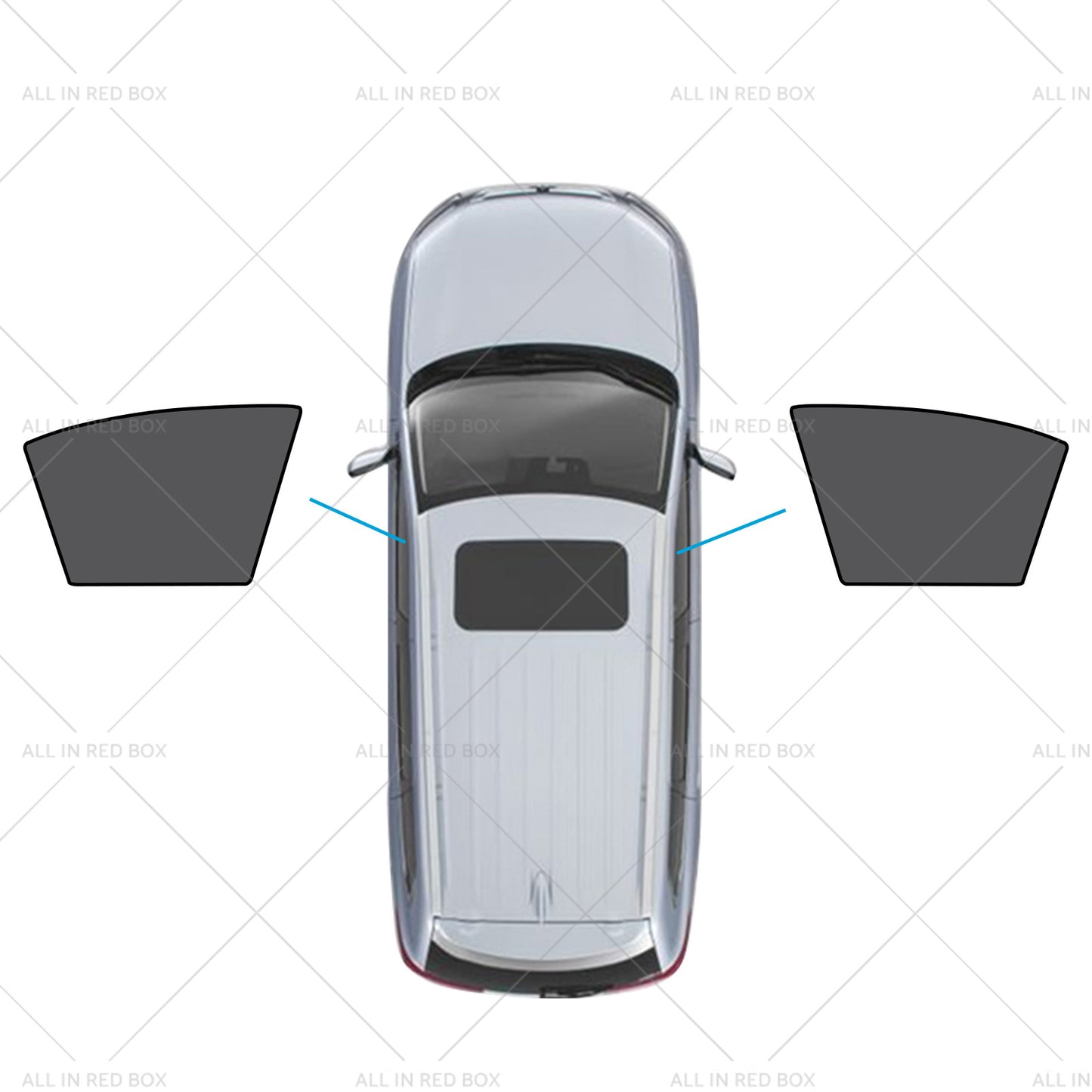 2x Car WindowShades Suitable for Mazda 6 Liftback 2nd Gen GH 07-12 UV Protection